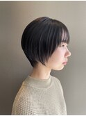 ショートヘア・ブルーブラック