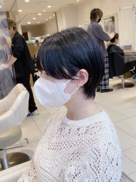 アッシュ 大泉学園店(Ash) 【ショート・縮毛矯正】丸みが可愛いマッシュショート