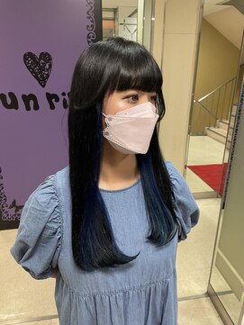 アンリップ ジー(salon unripG) m.m#インナーブルー