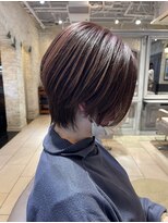 ティエル(TieLu)&nbsp;ショートウルフ×ピンクグレージュ