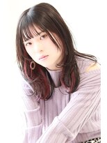 ステラ ヘア デザイン サロン(STELLA hair design salon)&nbsp;ロング　インナーカラー　ピンク　S