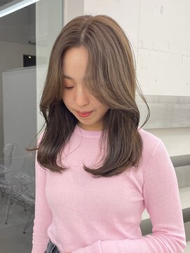 ノク 渋谷(nok) 毛流れカット_大人ガーリーチョコレートモード