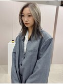 grayish white