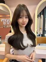 ボタン シブヤ(VOTAN SHIBUYA) 韓国ヘア/顔まわりカット/くびれヘア/前髪あり