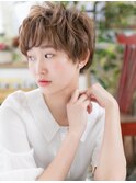 アシンメトリー外国人風耳かけオン眉ショートc5大宮20代30代40代