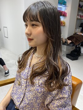 ネイロ 錦糸町(NeiRo) インナーカラーイヤリングカラークールベージュデザインカラー