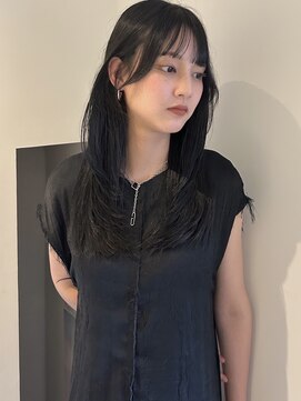 ニコフクオカヘアーメイク(NIKO Fukuoka Hair Make) [NIKO]透け感ブラック/黒髪/レイヤーカット