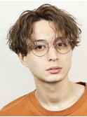 波巻きパーマツイストスパイラルパーマツーブロックメンズ