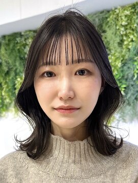 ビューブルー 亀戸錦糸町(VIEW BLUE) 美髪カールグレージュ韓国レイヤーロングセミディ似合わせ前髪