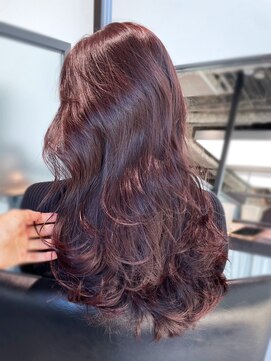 アルバム 新宿(ALBUM SHINJUKU) イメチェン透明感カラーピンクヘアーウェーブパーマ_ba494851