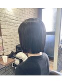切りっぱなしボブ