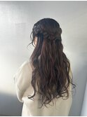 松山市/20代/30代/40代/ねじりハーフアップ