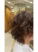 ショートパーマスタイル/デザインパーマ/大人女性