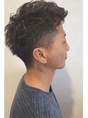 ツーブロパーマ メンズショートスタイル【レセ新松戸駅前店】