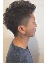 レセ 新松戸駅前店(Laissez)&nbsp;ツーブロパーマ メンズショートスタイル【レセ新松戸駅前店】