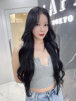 ラピス 渋谷本店(Lapis) スーパーロングエクステ/ホワイトグレージュ/ミニウルフ