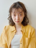 デジタルパーマ チェリーブラウン イメチェン 簡単スタイリング