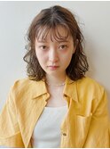 デジタルパーマ チェリーブラウン イメチェン 簡単スタイリング