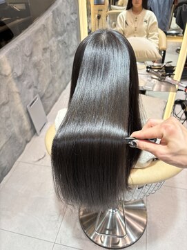 アンフィニー 仙台(ANFINI) 仙台髪質改善縮毛矯正韓国レイヤーミニウルフチェリーブラウン