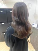 大人可愛い大人美人くすみカラーアッシュグレーベージュ