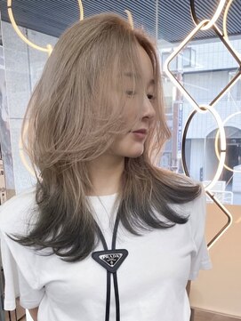 ラキング ギンザ トウキョウ(LAKING GINZA) くびれヘア/アプリコットオレンジ/夏/ハイライトカラー[銀座駅]