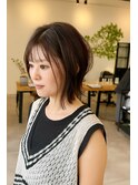 レイヤーカットボブショートカットハイライトイルミナカラー岡崎
