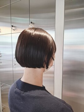 オーガニック リブ 川越(organic+live) 冬の美髪ストレートボブ◎髪質改善×暗髪で上品に