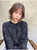 ACE横浜　透け感ベージュ×くびれボブ