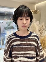 マイル 渋谷(mile)&nbsp;【SATSUKI】ショートウルフ/エアリーニュアンスパーマ