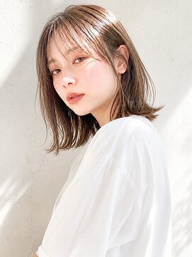 フィエル(Fier) 【105.アイロンで軽く整えるだけ♪外ハネミディ×髪質改善】