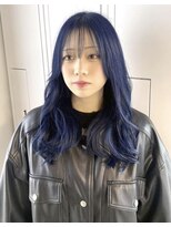 ラーム 出雲朝倉店(rame) 韓国風レイヤー×ブルーカラー