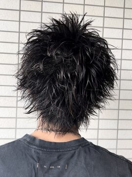 バロンドール 金沢文庫(Ballon d'or) スパイキーショートウルフ/メンズミニウルフ/アッシュブラック