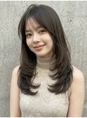 夏カラーブリーチなし韓国風ロングレイヤー/ハッシュカットp浦和