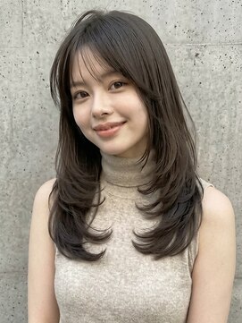 カバーヘアアンドスパ ブリス 浦和(COVER HAIR&SPA bliss) 夏カラーブリーチなし韓国風ロングレイヤー/ハッシュカットp浦和