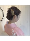 【LILAHAIR】和装　シニョンアレンジ