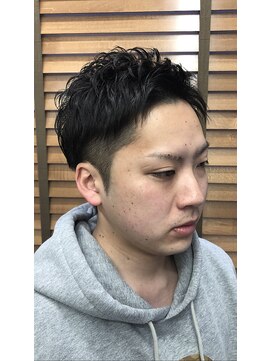 イノウエ(cut shop INOUE) アップバンクツーブロックスタイル