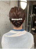 大人ヘアセット◎洋風シニヨン