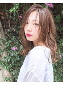 大人かわいいゆるふわ愛され髪◎ヌーディーベージュ
