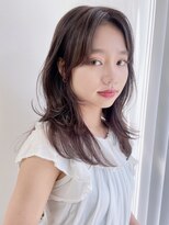 アルバム 池袋(ALBUM) 小顔似合わせレイヤー_グレージュカラーボブウルフ_49277