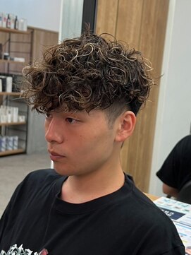 エルマーク(L-MARK) プードルパーマメンズカットスパイラルパーマツイスパ波巻き