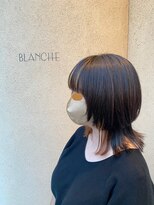 ブランシェ ヘアデザイン(BLANCHE hair design) 前髪インナーカラー×クラゲカット
