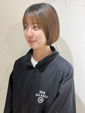 ラミエ バイ メルト 吉祥寺(lamie by melt) "久保田"ぷつっとまとまるボブヘア地毛風ストレート