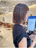 結べる、切りっぱなしボブ 【横浜】