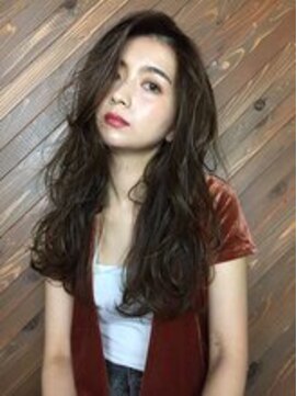 モニカ 横須賀中央店(Monica) デザインカラー/シルキーベージュ/グレージュカラー/斜めバング