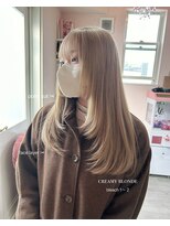 ベティ(Bettie)&nbsp;クリーミーブロンド　顔まわりレイヤー