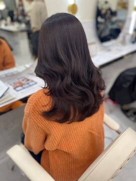 シェノン サントル(CHAINON CENTRE) 美髪のススメ/ピンクブラウン/エアリーロング/切りっぱなしボブ