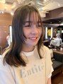 ティーシェル(TIECHEL)&nbsp;前髪カットは特にこだわって繊細に微調整してます☆お任せ下さい