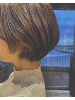 アンツ サザンリゾート 茅ヶ崎店(ANT'S Southern Resort) デザインカラー/レイヤーカット/ウェットヘア/オリーブベージュ