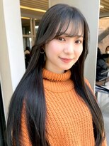 カノエ 山口小郡店(canoe)&nbsp;髪質改善 チョコレートブラウン シースルーバング