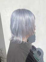 エイト ヘアサロン 渋谷本店(EIGHT)&nbsp;【ハイトーン】ホワイトラベンダーカラー×ウルフ